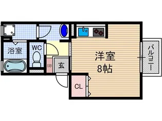 テラーウエスト新芦屋【2階】の間取り