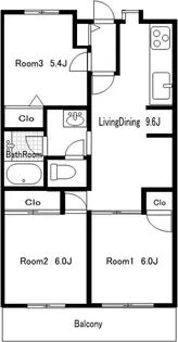 コートハウス新川崎【3階】の間取り