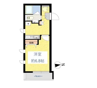 ライズアップ大崎【2階】の間取り