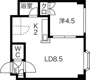 セントポーリア六番館【2階】の間取り