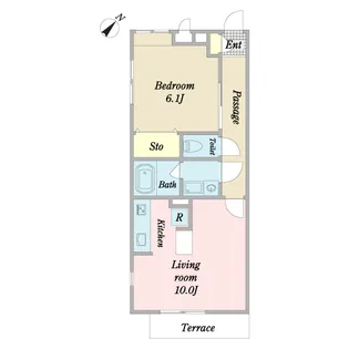 アライヴ【1階】の間取り