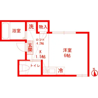 ソレイユ馬堀海岸【2階】の間取り