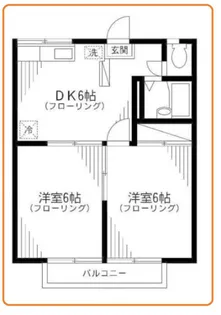 エステート三田【1階】の間取り