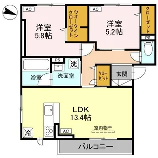 プリュニエ【2階】の間取り