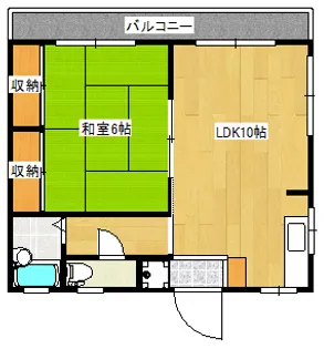 エスペランス門松【1階】の間取り