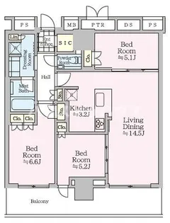 ザ・タワー十条【27階】の間取り
