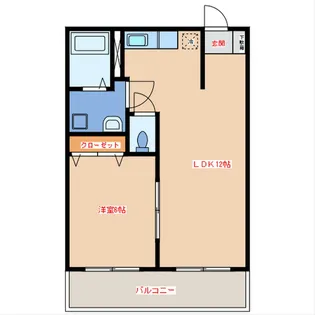 ラフィーネ横浜【2階】の間取り