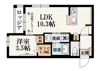 EIWA HAUS【3階】の間取り