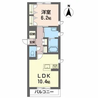 サザンシティ・クオレール【3階】の間取り