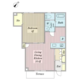 CasadeSatsukidai【1階】の間取り