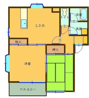 パークシティー神保原A・B【1階】の間取り