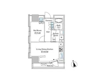 ベルファース芝浦タワー【10階】の間取り