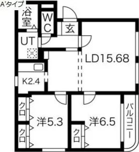 Vest Life 21【4階】の間取り