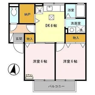 セジュールSKY A・B・C【1階】の間取り