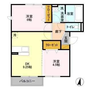 レジデンス III【3階】の間取り