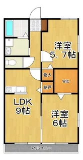 アネシス円山A棟【2階】の間取り