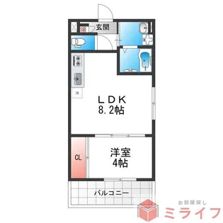 Tio Ruhe (ティオ ルーエ)【3階】の間取り