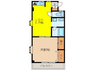 パールテラス【3階】の間取り