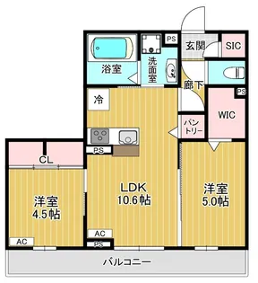 アビタシオン広瀬米ケ袋【3階】の間取り