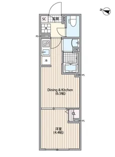 GRANPASEO中野III【4階】の間取り