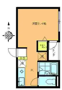 レギャン西大井【3階】の間取り