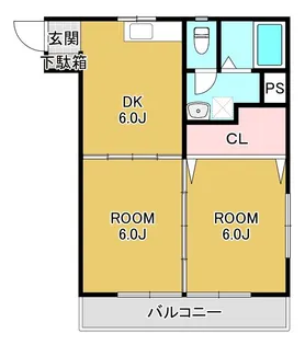 高崎マンション【4階】の間取り