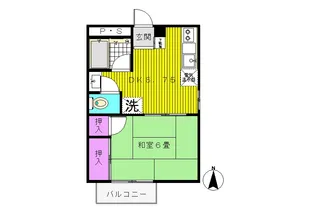 杉原病院ハイツ【3階】の間取り