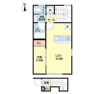 Mone春日町 A【2階】の間取り