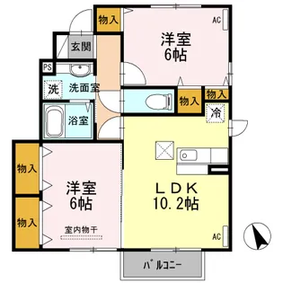 エルモア III【1階】の間取り