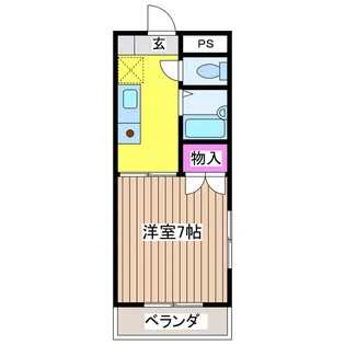 第2南部マンション【2階】の間取り