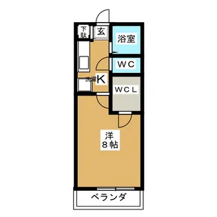 KIコーポレーションE【2階】の間取り