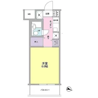 ポート旗の台【2階】の間取り
