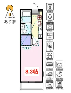 シュガール西前【1階】の間取り