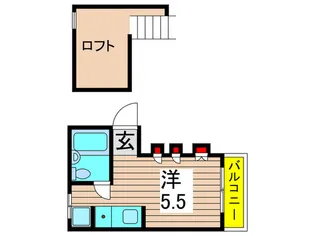 プチハウス【2階】の間取り