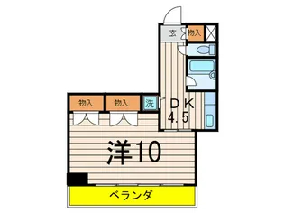 シェルボーンA【3階】の間取り