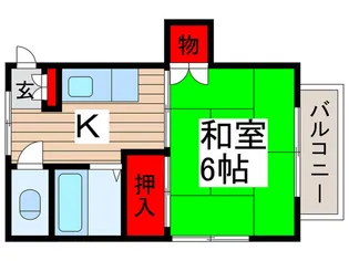 コーポ久美2【1階】の間取り