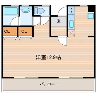 Casa西大渕【2階】の間取り