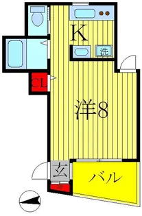 ヴィラ カルディーノ【3階】の間取り