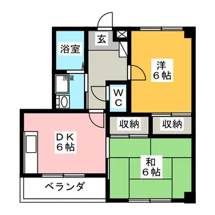 ヴィラメゾンMAKI【1階】の間取り