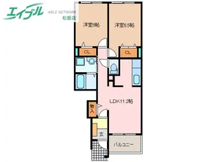ヴェル スクエア A【1階】の間取り