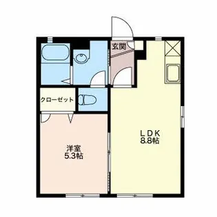 サンライズ【1階】の間取り