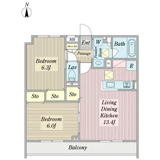 サン・ファースト【3階】の間取り