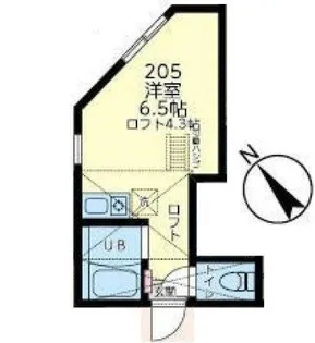 ユナイト・田浦・ブレストン【2階】の間取り
