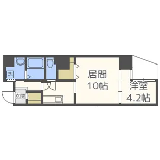 G-style天満橋【14階】の間取り