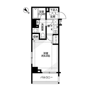 プレール・ドゥーク板橋区役所前【5階】の間取り