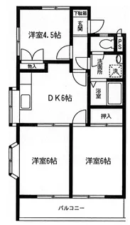 第3ユニオンハイツ【1階】の間取り