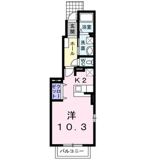 プレ・パルク【1階】の間取り