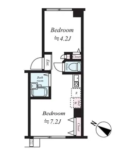 アイディ西馬込【3階】の間取り