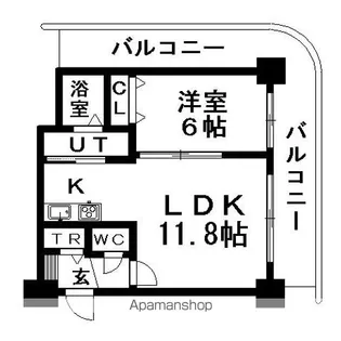ティアラタワー中島倶楽部【3階】の間取り