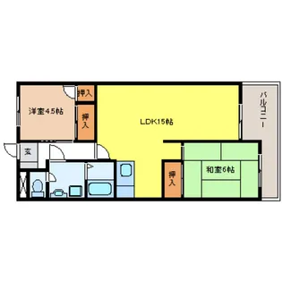横山ビル【4階】の間取り
